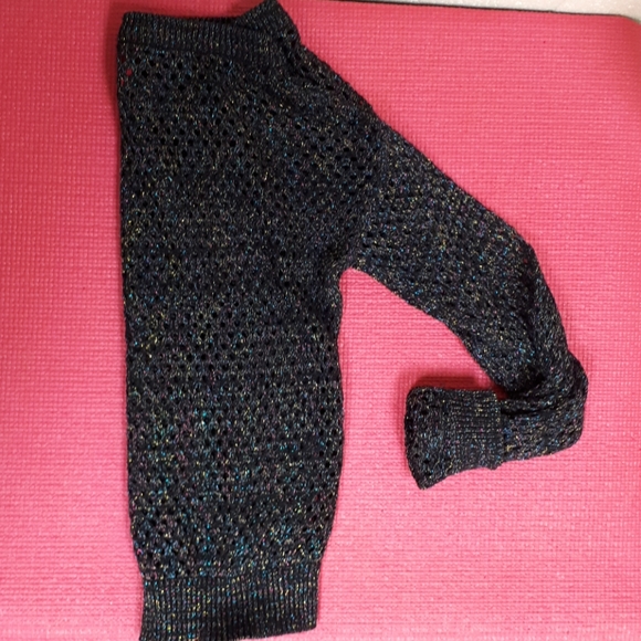 Heart n Crush Sweaters - Heart and Crush Black sweater with metallic